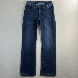 Wrangler Willow Ultimate Riding Jeans Women 9x32 Blue Faded Stretch Bootcut